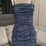 🌸AMTIOUS shiny blue mini dress ✨ Photo 2