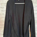 Lauren‎ Ralph Lauren Active Cardigan Womens Size M Black Cotton Open Front Size M Photo 1