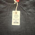 Marine layer  Jude Flutter Sleeve Tank Black Medium 100% Cotton Summer 2022 Light Photo 3