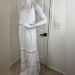 Loft RAINBOW RUFFLE STRAPPY TIERED MAXI DRESS Large #142 Photo 2