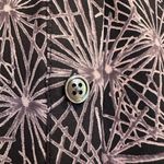 Elizabeth and James  100% Silk Button-Up Shirt Blouse Mauve Starburst Size Small Photo 6