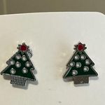 Boutique Christmas Tree Stud Earrings new in package Green Photo 1