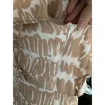 FATE. -Neck Ruffle Short Sleeve Cream And White Printed Viscose Mini Dress Photo 3