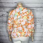 Democracy NWT Size 2X/3X Tropical Floral Print Rayon Tie Front Shrug Cardigan Photo 2