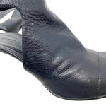 Vince Addie Cutout Black Leather Sandal Wood Heels Size US 8 Photo 8