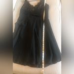 Anne Klein Ann Klien Vintage Black lace top overlay dress size 14 preloved Photo 1