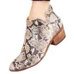 DV by Dolce Vit Dolce Vita Python Snake Print Embossed Leather Ankle Booties Photo 0
