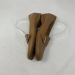Enzo Angiolini  Valery Tan Leather Loafers Classic Square Toe Flat Size 8.5 Photo 6