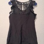 EXPRESS Black Sleeveless Lace Blouse Photo 0