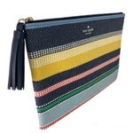 Kate Spade NWT Ash Street Boardwalk Stripe Tassel Woven Purse Bag Pouch Clutch Photo 7