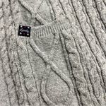 Superdry  Grey Chunky Cable Knit Oversized Open Cardigan Size 4 EUC Photo 1