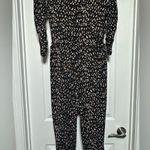 Veronica M Abstract Geometric Pattern Jumpsuit Women’s Long Sleeve Romper Size S Photo 7