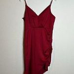 BCBGeneration  deep berry asymmetrical cinched dress Photo 0