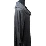 Artisan NY  Charcoal Gray Cowl Neck Sweater Dress Minimalist Lagenlook Chic Photo 2