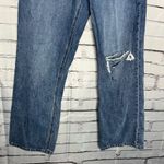 RSQ Women's Straight Leg Blue Jeans Y2K Baggy High Waist SZ 30 Distressed Ripped Photo 1