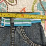 Duck head  JEANS CO sz 5 juniors denim skirt frayed edges pockets removable belt Photo 5
