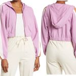 l*space L* Active Cropped Zip Hoodie Athleisure Track Jacket XS Purple Streetwear Photo 1