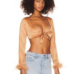 Camila Coelho NWT Camilla Coelho Kimmy Top in Soft Gold Size Small Photo 1