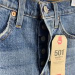 Levi's NWT Originals High Rise Button-Fly Frayed Hem Denim Shorts Photo 3