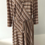 ELEGANT PRACTICAL MIDI DRESS 🌻🌻🌻 Brown Size 2X Photo 0