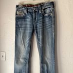 Rock Revival  Karisse Mid Rise Bootcut Jeans Women 27 Long Blue Denim Embellished Photo 2