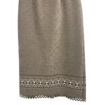 VTG 90s Y2K Nouveau Monde Tan South Western Pattern Faux Suede Long Skirt XL Photo 3