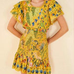 Farm Rio  Summer Garden Ruffle Mini Skirt Photo 0