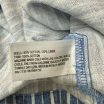 A New Day Blue Striped Cotton / Linen Summer Dress size M Photo 6