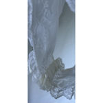 Vintage Tosca Lingerie White Sheer Lace Ruffle Bodysuit S Rose Fairy Ethereal Photo 4