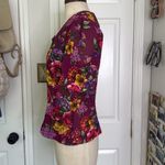 Leslie Fay Vintage 80s floral button down blouse Photo 6
