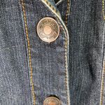 LA Blues Denim Jacket Womens 20W Jean Blazer‎ Button Front Pockets Dark Wash Blue Photo 2