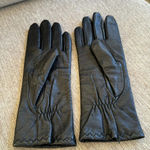 None Vintage black leather gloves size large Photo 0