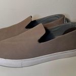 DKNY  Womens Jilian Leather Low Top Slip On Gray Nubuck Size 8 Photo 0