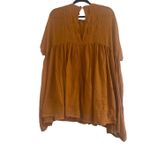 ZARA ✨ Women's Terracotta Embroidered Jumpsuit Burnt Orange Sz Small Dress✨ Photo 5