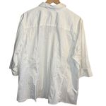Lane Bryant  Women’s 26/ 28 Plus Size Blouse White Button Down New NWT Photo 5