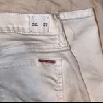 Hudson Jeans White Low-rise Stretch Denim Crop Tally Skinny Jeans Photo 4