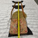 Patricia Nash Vtg Purse Leather Floral Buckle Front Crossbody Bag Boho Peasant Photo 9