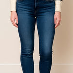 Hudson Jeans Hudson Blair High Rise Super Skinny Jeans 27 Raw Hem Stretch Blue Denim Grunge Photo 0