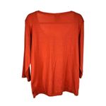 Performance Merino Wool Top Copper Orange 3/4 Sleeve NZ Size 20 (US 16/18) Photo 1