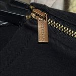 Ellen Tracy Black Long Sleeve Tee With Gold Zip Neck Detail Photo 5