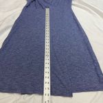 Athleta Heather Purple V Neck Faux Wrap Long Sleeve Dress Photo 5