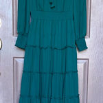 Halogen Teal Long Sleeve Dress Photo 0