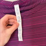 Lululemon  Kanto catch me purple and black striped long sleeve with square neck Photo 7