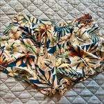 Natural Reflections  High Waist Tropical Print Shorts Photo 2