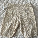 Zebra Print Women's Biker Shortd Tan Size M Photo 2