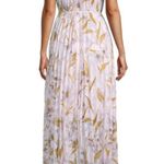 Ted Baker | DIXXIE PLEATED PRINTED SLEEVELESS FLORAL HIGH LOW MAXI DRESS SIZE 4 Photo 2