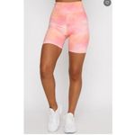 White Fox Boutique White Fox Cali Babe Cropped Sweater & Biker Short SET, Pink Sunset | Size Small Photo 2