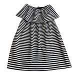 ZARA Strapless Black and White Stripe Mini Dress Size S Blogger Favorite Photo 1
