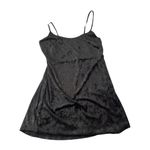 Forever 21  black velvety tank cami dress size large Photo 3