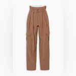NWT BASSIKE Space For Giants belted linen tapered pants Size 0 Photo 1